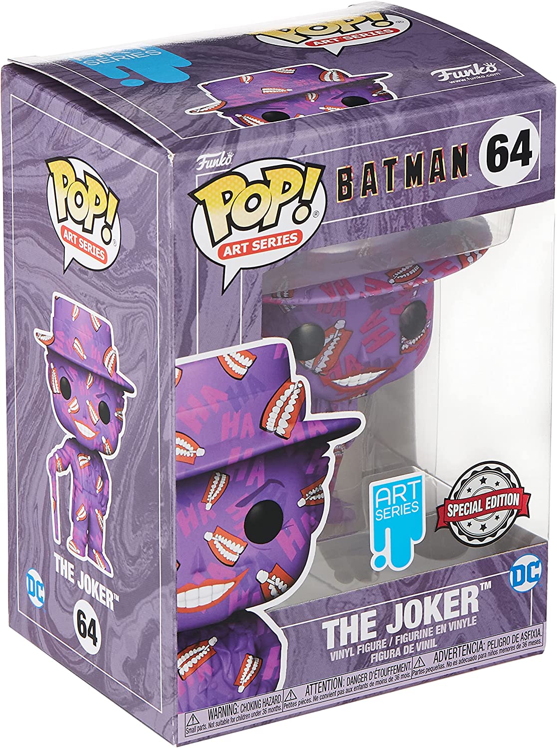 Funko Pop Art Series | Batman 1989 | The Joker with Stack Pop Protector #64