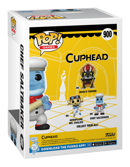 Funko Pop Games | Cuphead | Chef Saltbaker with Rolling Pin #900 Chase