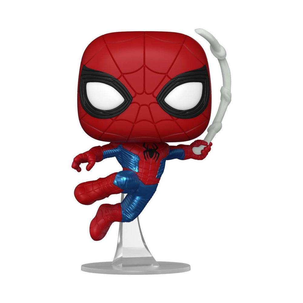 Funko Pop Marvel | Spiderman No Way Home | Spider-Man (Swinging) #1160 Metallic