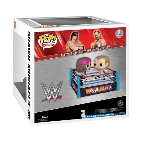 Funko Pop WWE Moments | Bret Hart vs Shawn Michaels Ring | 2 Pack