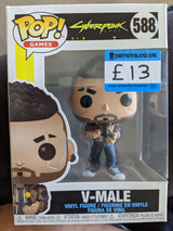 Damaged Box Funko Pop Games - Cyperpunk 2077 - V-Male #588 (6907648180324)