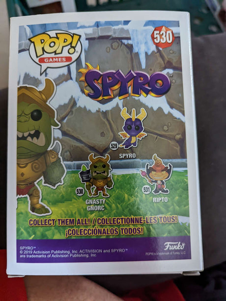 Damaged Box Funko Pop Games - Spyro - Gnasty Gnorc #530 (6923848581220)