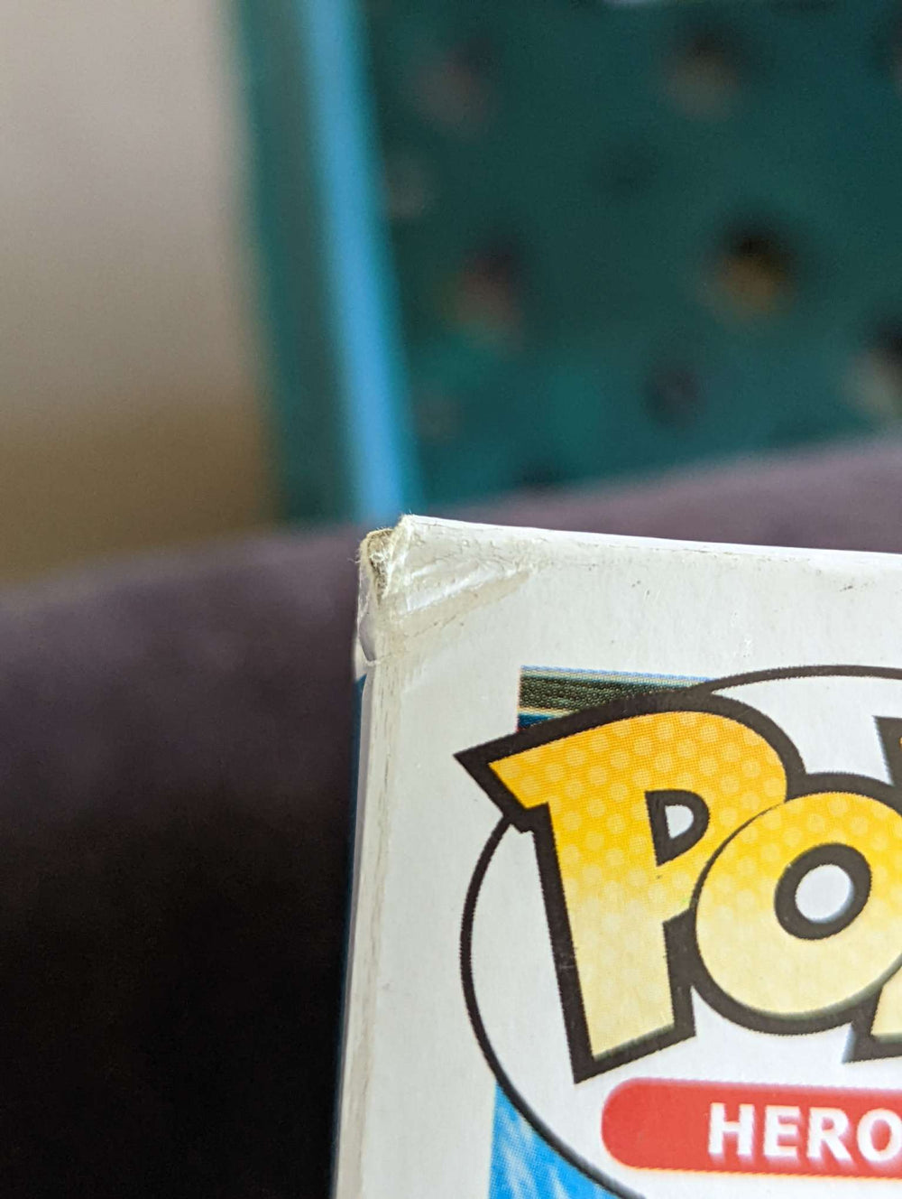 Damaged Box Funko Pop Heroes - Aquaman - Black Manta Chrome #248 (6925492912228)