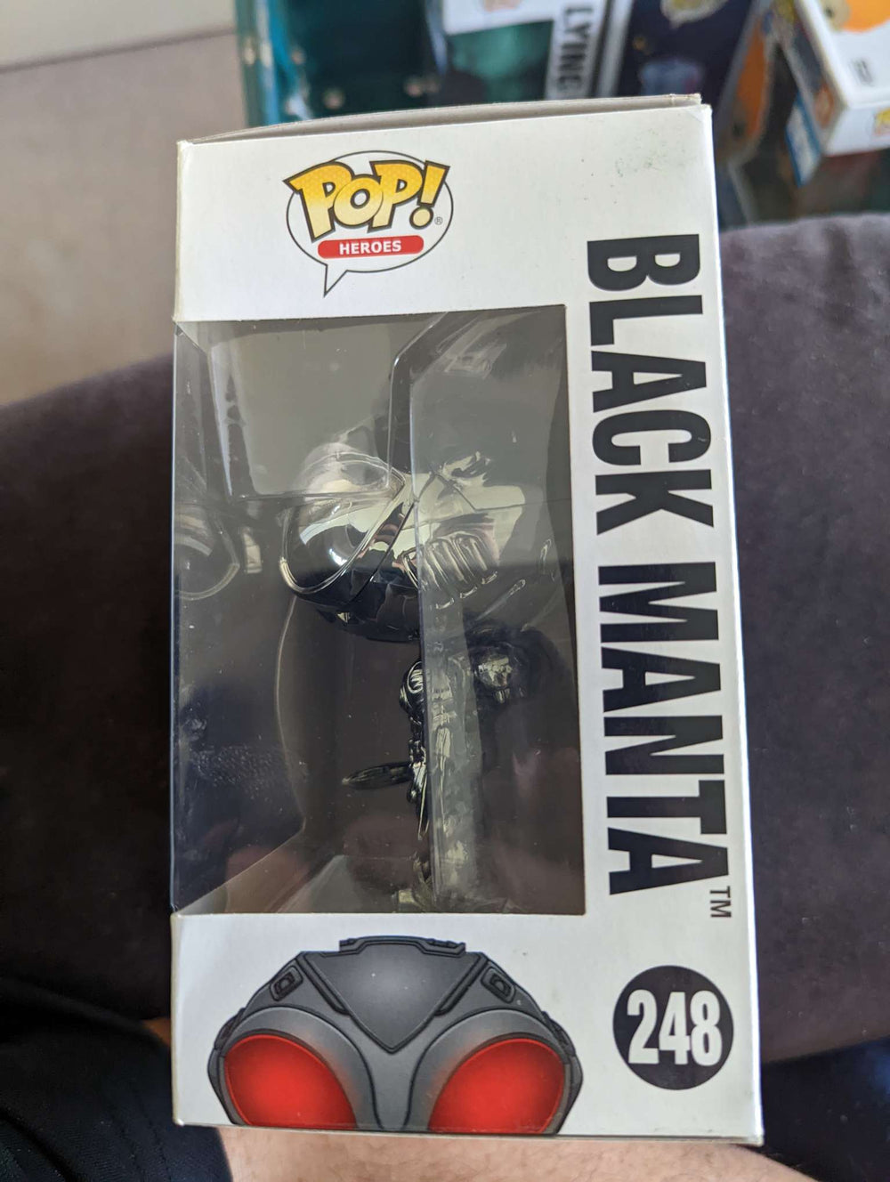 Damaged Box Funko Pop Heroes - Aquaman - Black Manta Chrome #248 (6925492912228)