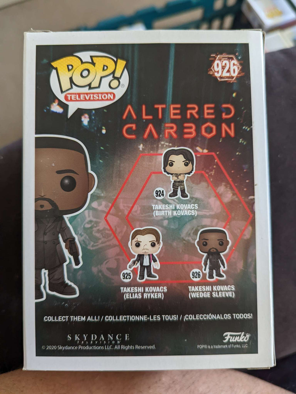Damaged Box Funko Pop Television - Altered Carbon - Takeshi Kovacs (Wedge Sleeve)  #926 (6926876180580)