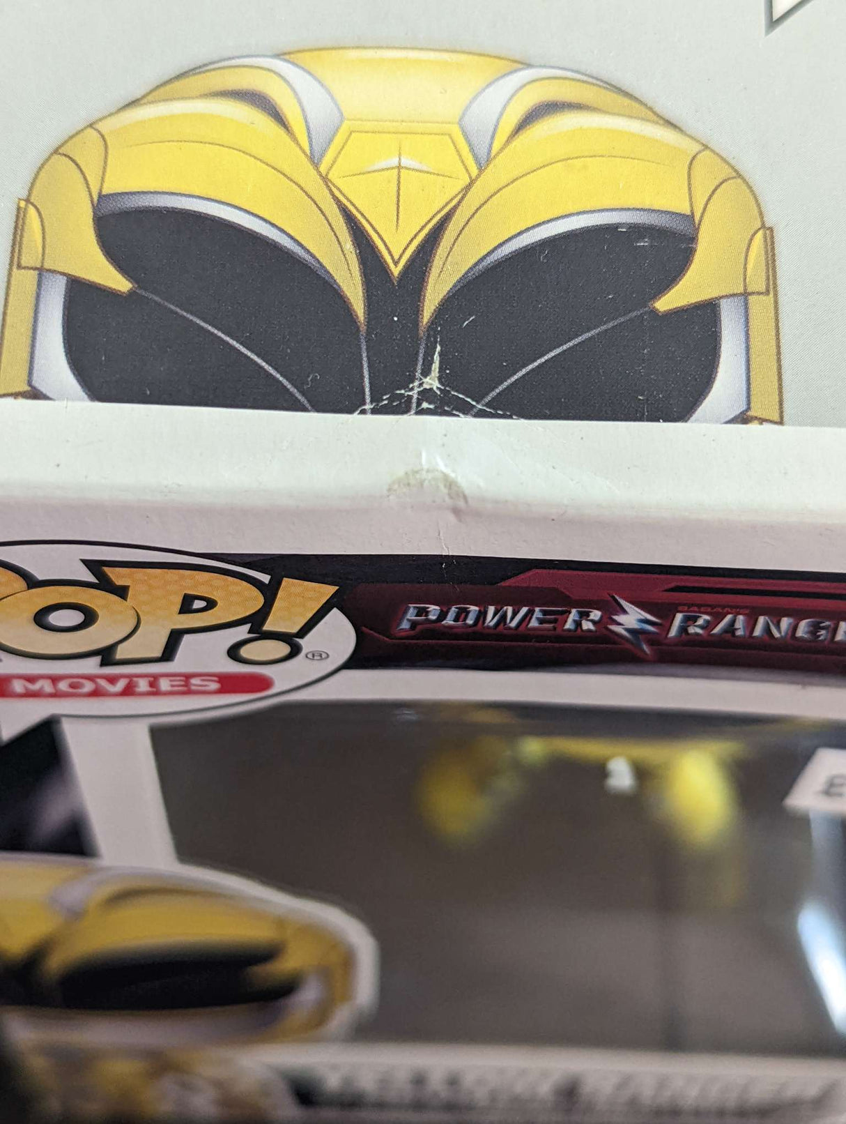 Damaged Box Funko Pop Movies - Power Rangers - Yellow Ranger #398 (6926916092004)