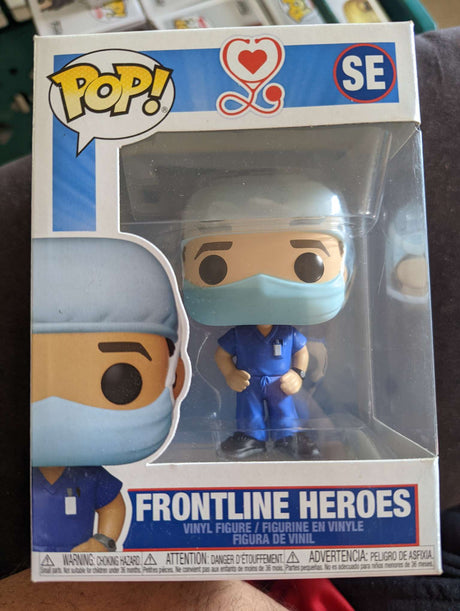 Damaged Box Funko Pop - Frontline Heroes - Male in Dark Blue Scrubs #SE (6928629203044)