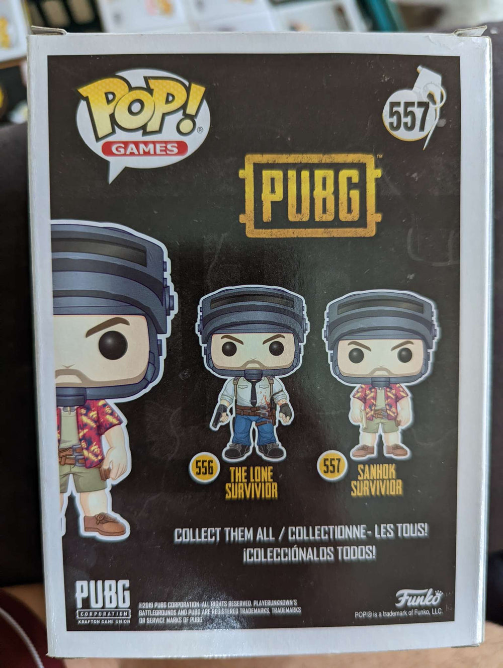 Damaged Box Funko Pop Games - PUBG - Sanhok Survivor - Hawaiian Shirt Guy #557 (6929944674404)