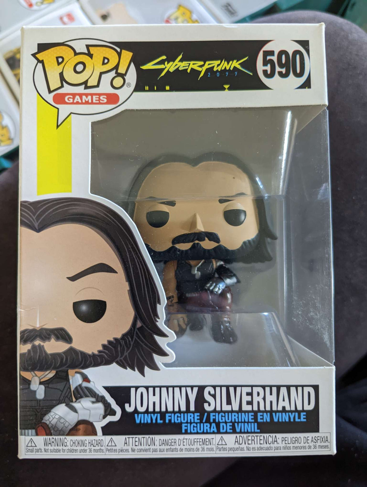 Damaged Box Funko Pop Games - Cyberpunk - Johnny Silverhand (Crouching) #590 (6938965082212)