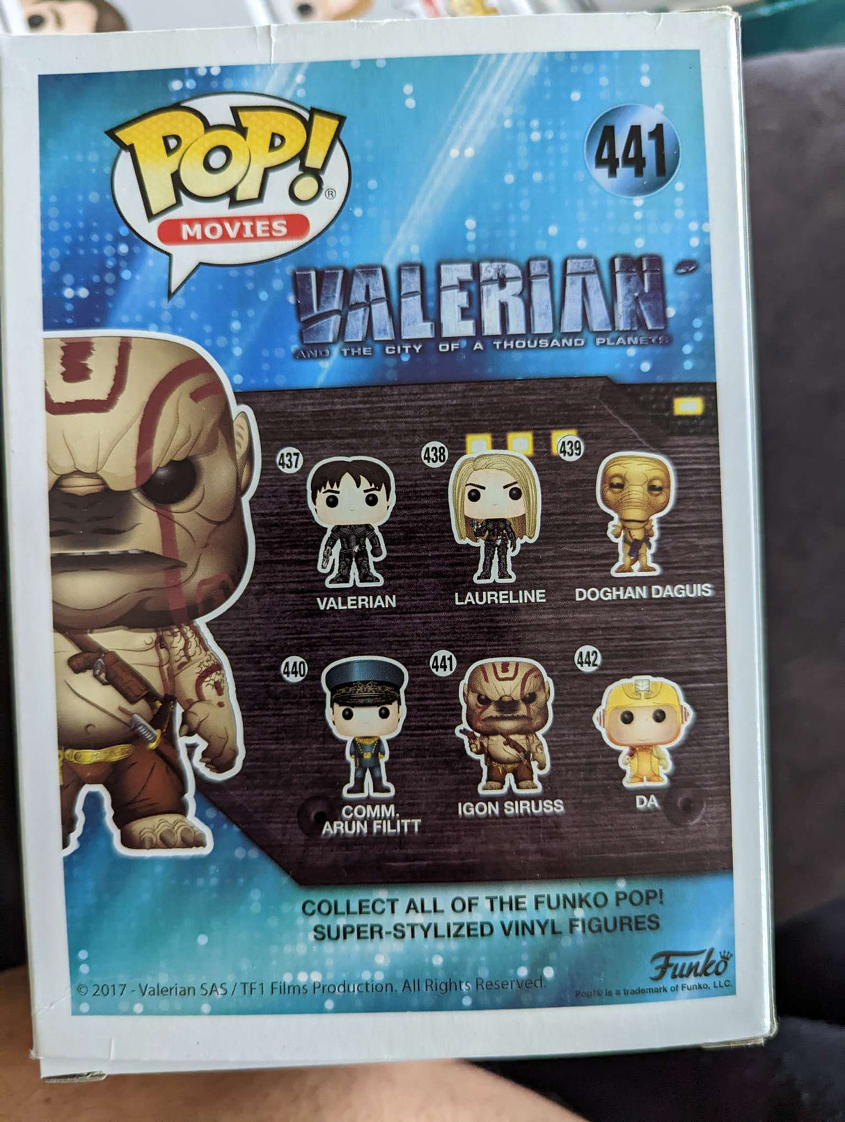 Damaged Box Funko Pop Movies - Valerian - Igon Siruss #441 (6941881303140)