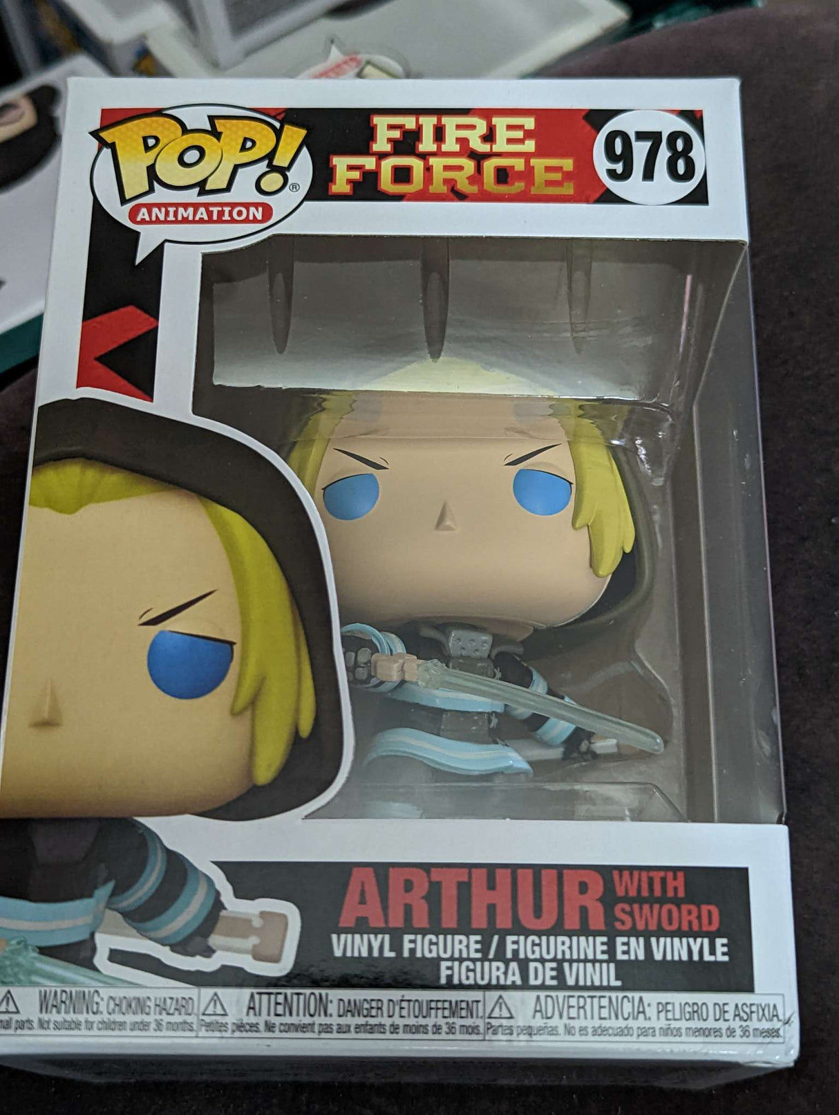 Damaged Box Funko Pop Animation - Fire Force - Arthur with sword - #978 (6943715426404)