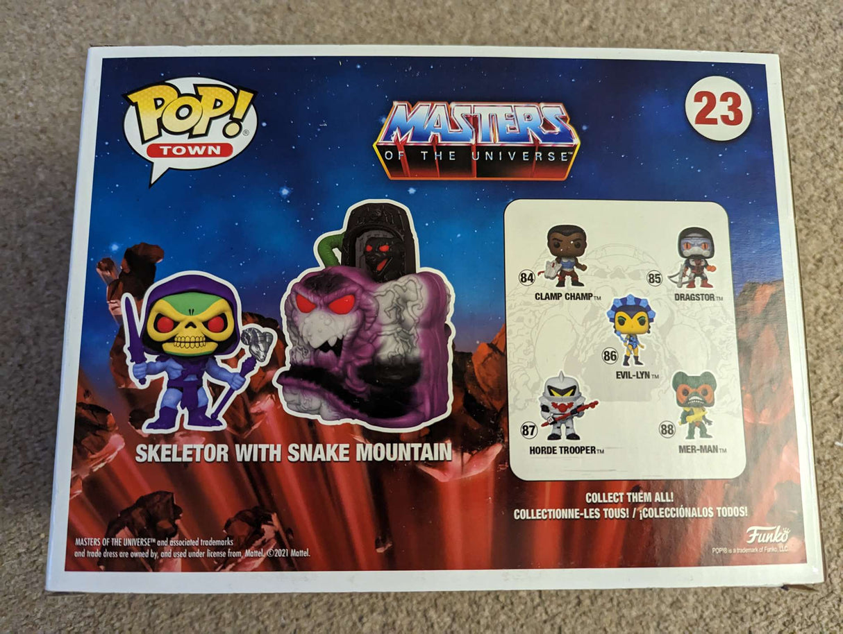 Damaged Box | Funko Pop Town | Masters of the Universe | Skeletor with Snake Mountain #23