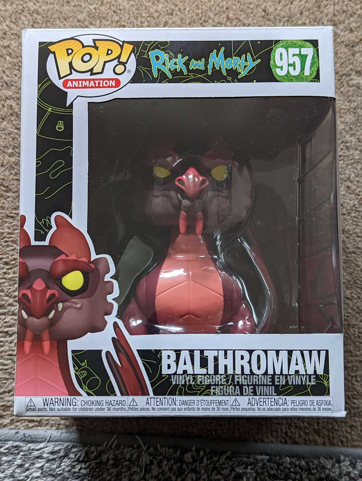 Damaged Box | Funko Pop Animation - Rick and Morty - Balthromaw 6" - #957