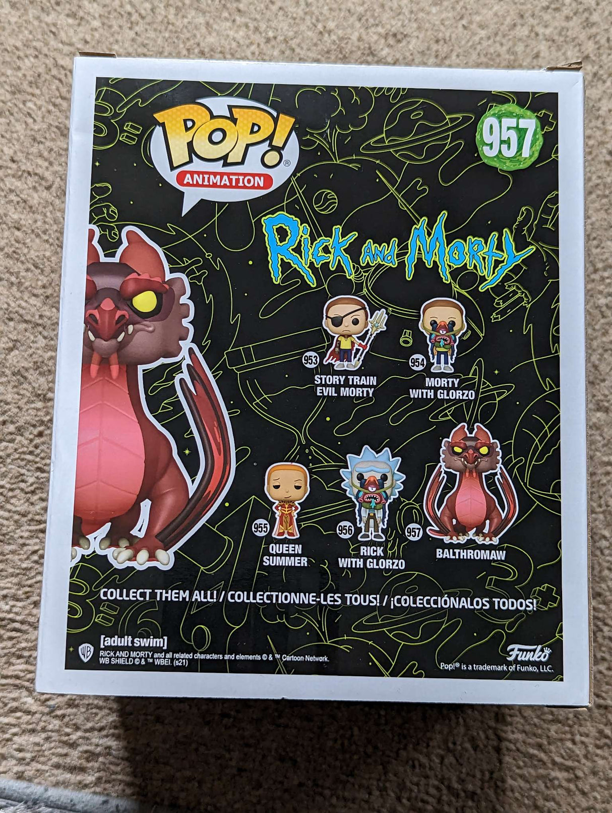 Damaged Box | Funko Pop Animation - Rick and Morty - Balthromaw 6" - #957