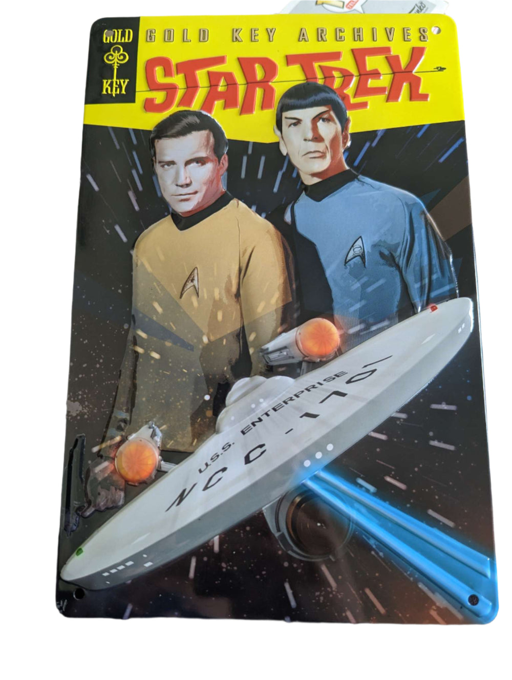 Eaglemoss | Star Trek | Gold Key Archives 3D Tin Sign Plague