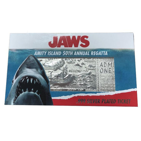 Jaws | Silver Plated Amity Island 50th Annual Regatta Ticket | Limited edition (7105893564516)