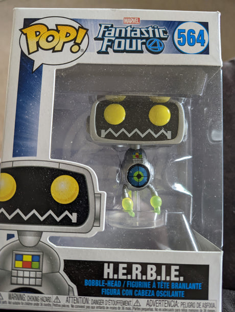 Damaged Box Funko Pop Marvel - Fantastic Four - H.E.R.B.I.E #564 (6959628812388)