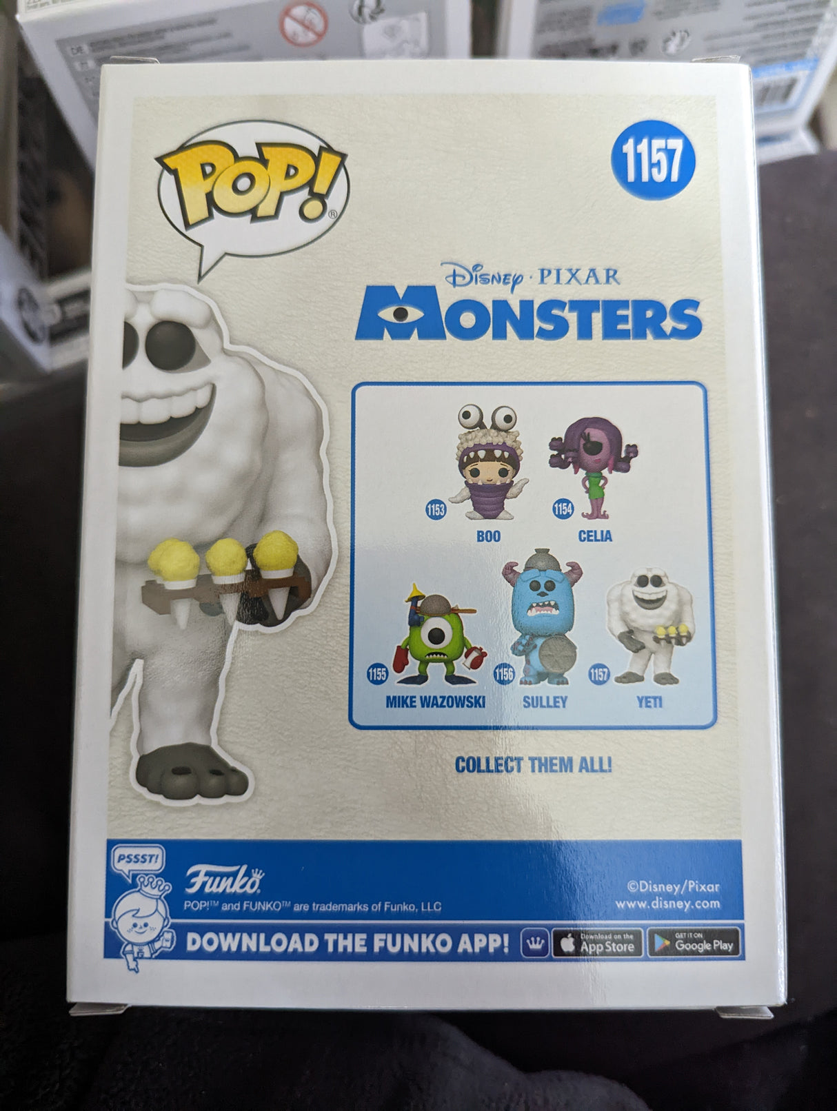 Funko POP Disney: Monsters Inc 20th Anniversary Yeti Vinyl Figure