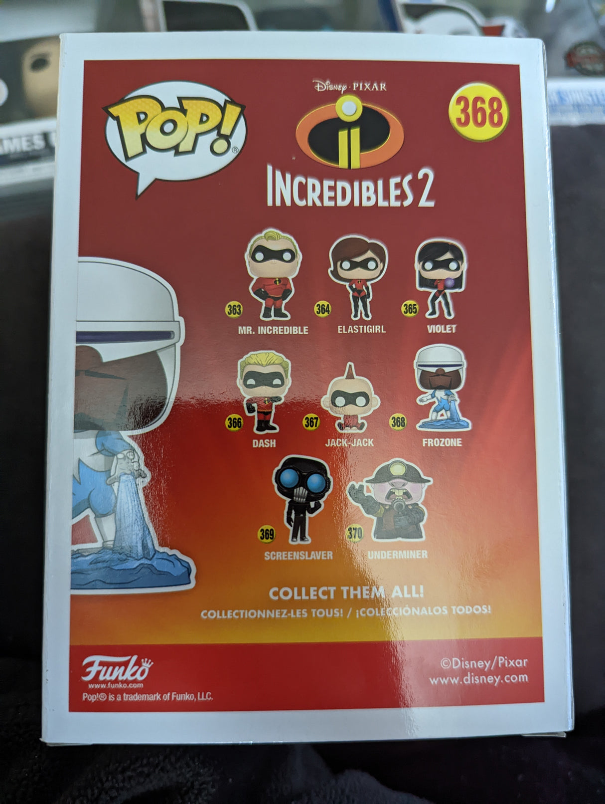 Damaged Box Funko Pop Disney - Incredibles 2 - Frozone #368 (6960270147684)