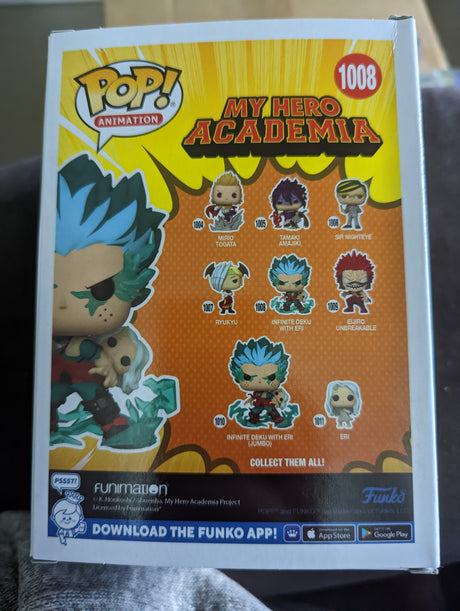 Damaged Box Funko Pop Animation - My Hero Academia - Infinite Deku with Eri #1008 (6980372037732)