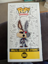 Damaged Box Funko Pop Animation - DC Looney Tunes - Wile E. Coyote as Cyborg #866 - Special Edition (6981420384356)