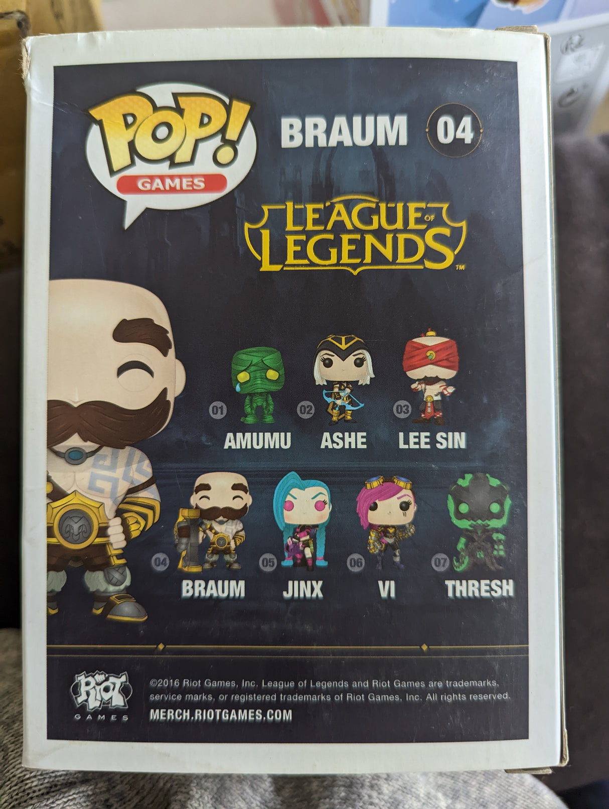 Damaged Box Funko Pop Games - League of Legends - Braum #04 (6913015447652)