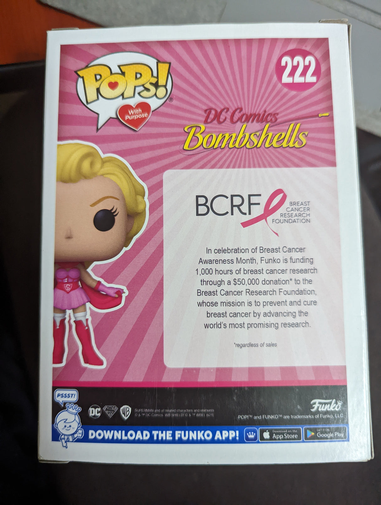 Damaged Box Funko Pop Heroes - DC Bombshells - Supergirl #222 (6983246938212)