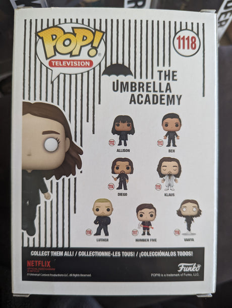 Damaged Box - Funko Pop Television - The Umbrella Academy - Vanya (Levitating) #1118 (6994313281636)