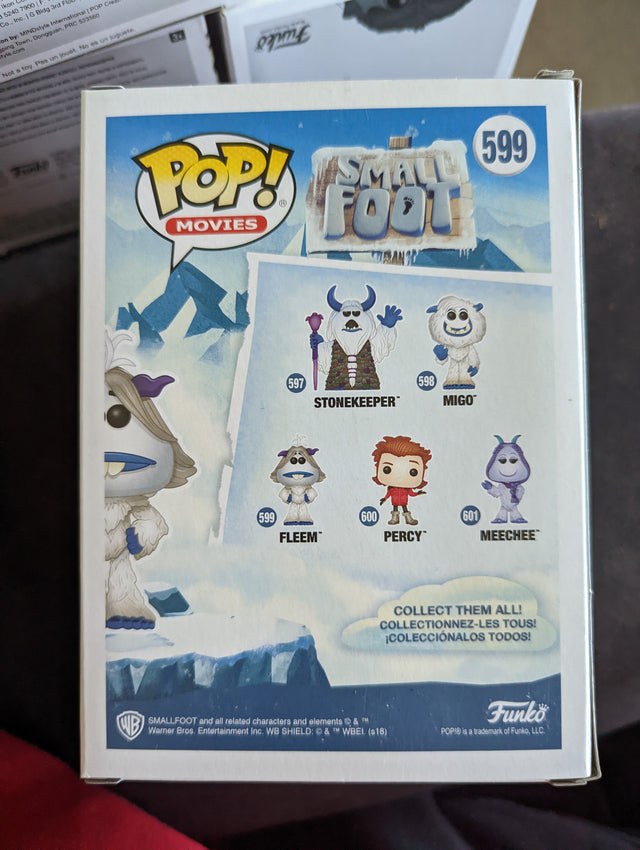 Damaged Box Funko Movies - Small Foot - Fleem #599 (6998200025188)