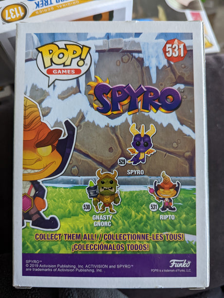 Damaged Box - Funko Pop Games - Spyro - Ripto #531 (7000112562276)