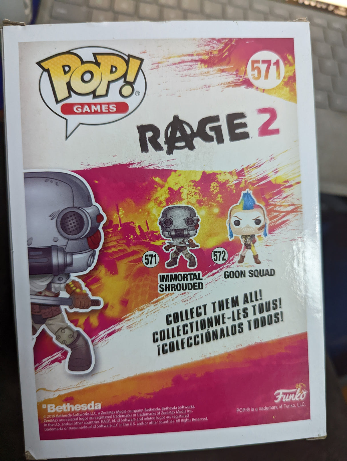 Damaged Box - Funko Pop Games - Rage 2 - Immortal Shrouded #571 (7002831388772)