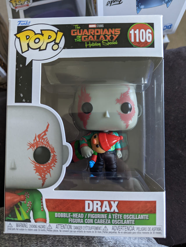 Damaged Box - Funko Pop Marvel - Guardians of the Galaxy Holiday Special - Drax #1106 (7010243182692)