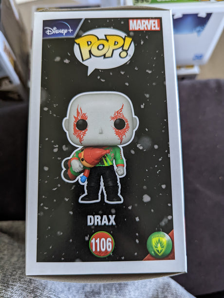 Damaged Box - Funko Pop Marvel - Guardians of the Galaxy Holiday Special - Drax #1106 (7010243182692)