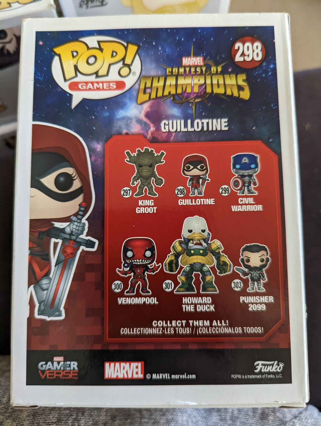 Damaged Box - Funko Pop Games - Marvel Contest of Champions - Guillotine #298 (7010299379812)