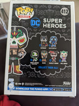 Damaged Box - Funko Pop Heroes - DC Super Heroes Dia De Los - Bane #412 (7021236617316)