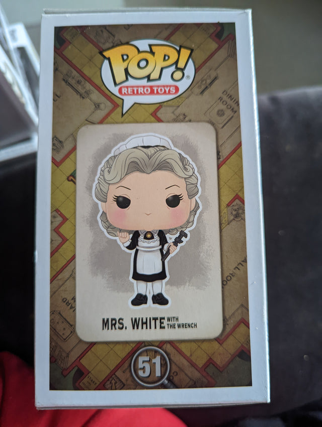 Damaged Box - Funko Pop Retro Toys - Clue - Mrs White with the Wrench  #51 (7021348618340)