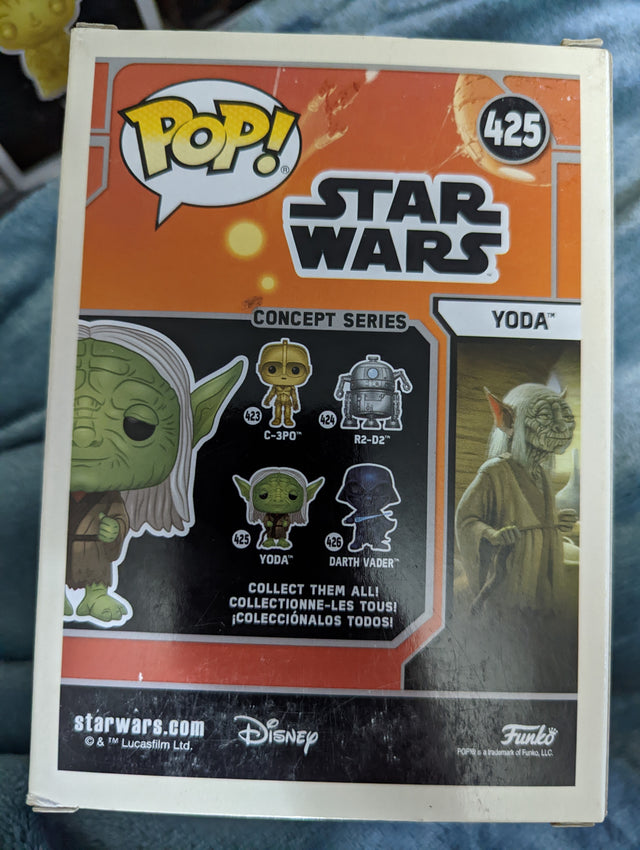 Damaged Box - Funko Pop Star Wars - Concept Series - Alternative Yoda #425 (7022704722020)