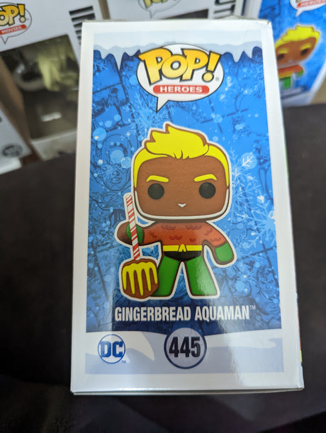 Damaged Box - Funko Pop Heroes - DC Super Heroes - Gingerbread Aquaman #445 (7023321579620)