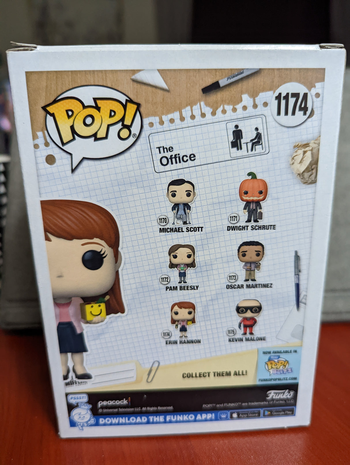 Damaged Box - Funko Pop Television - The Office - Erin Hannon with Happy Box and Champagne #1174 (7041621688420)