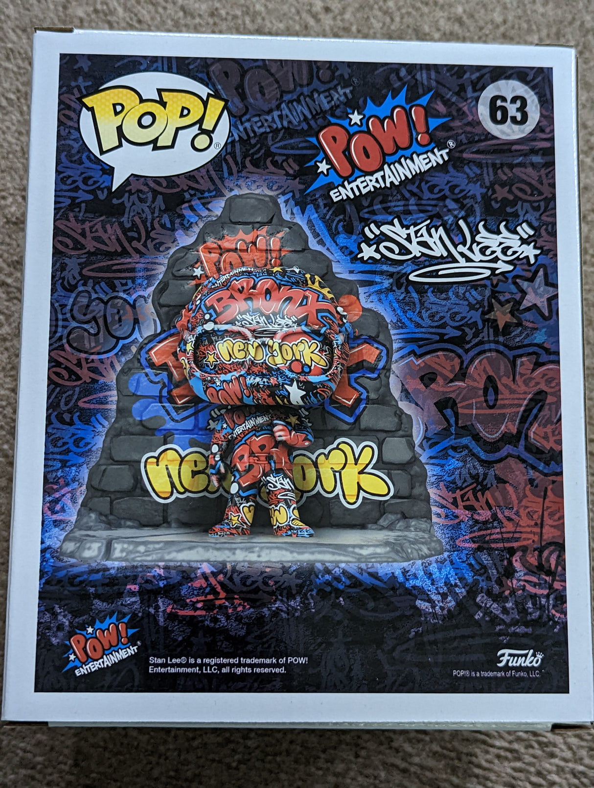 Damaged Box - Funko Pop Marvel - Street Art Collection Deluxe - Stan Lee #63 - Special Edition (7095674994788)