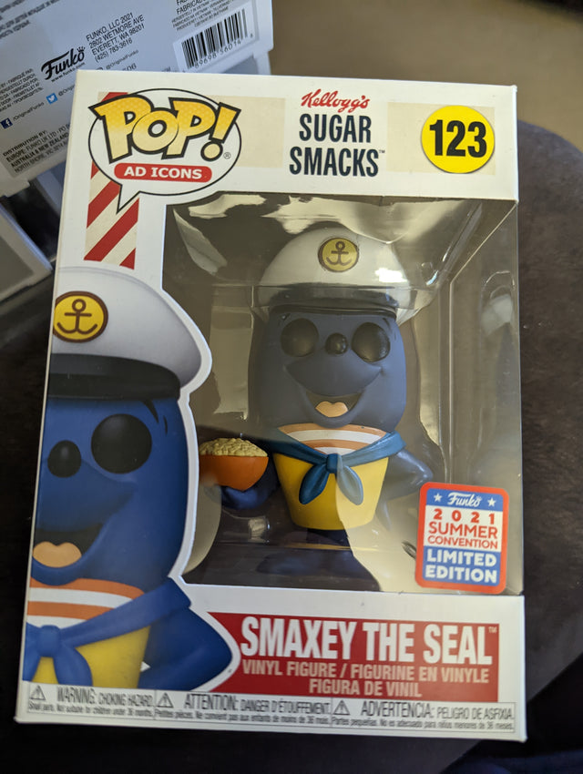 Damaged Box | Funko Pop Ad Icons | Kellogg's Smaxey The Seal #123 (7109729845348)