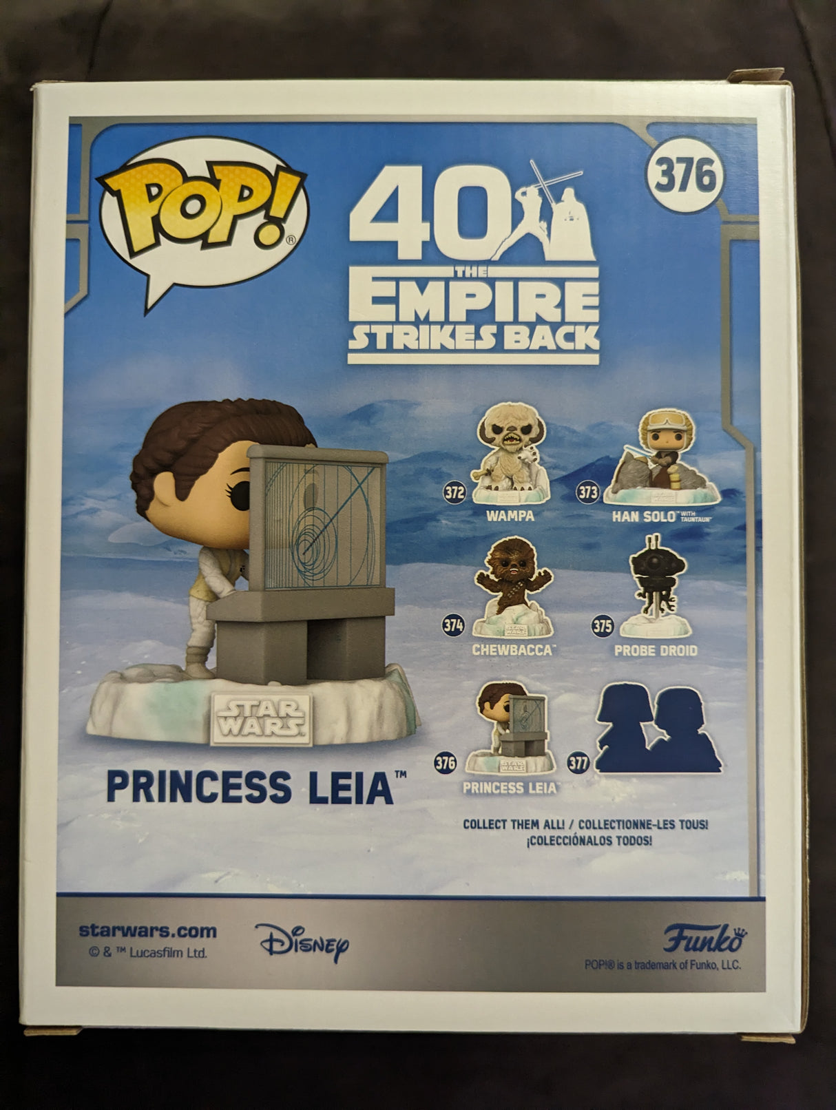 Damaged Box | Funko Pop Star Wars | Battle at Echo Base Princess Leia #376 Special Edition