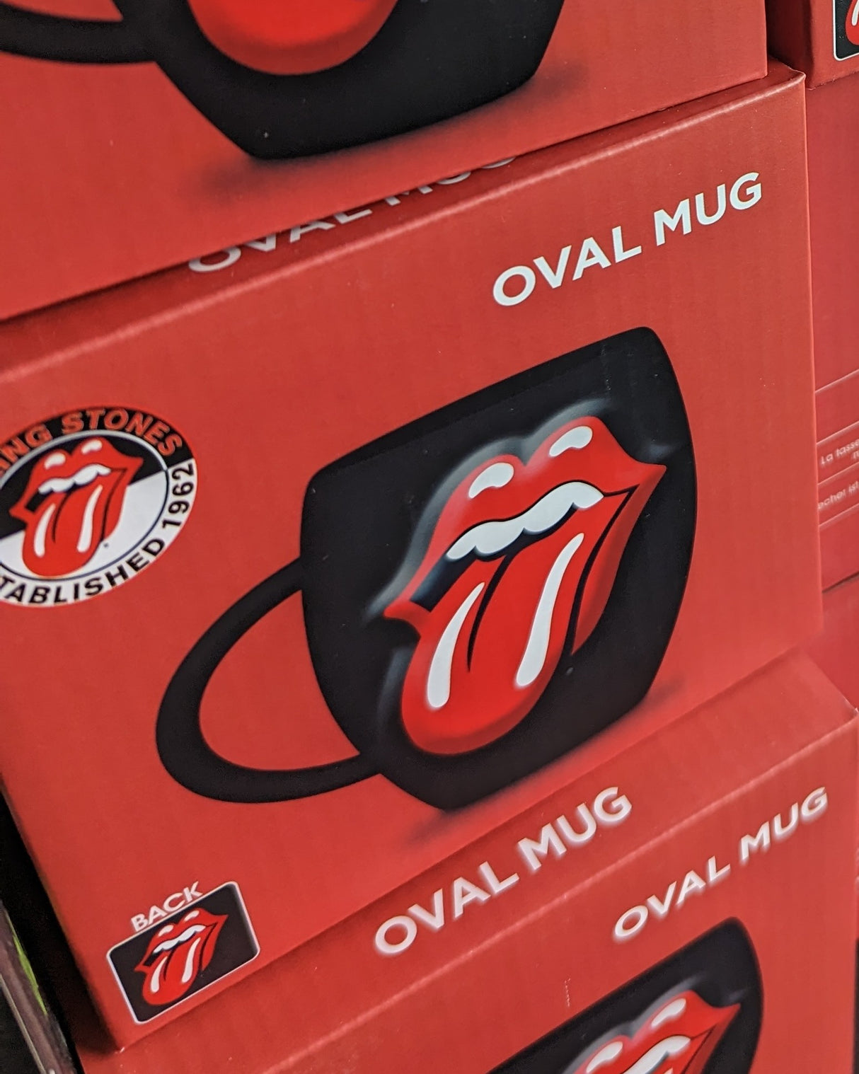 Oval Mug | Rolling Stones Lips Tongue