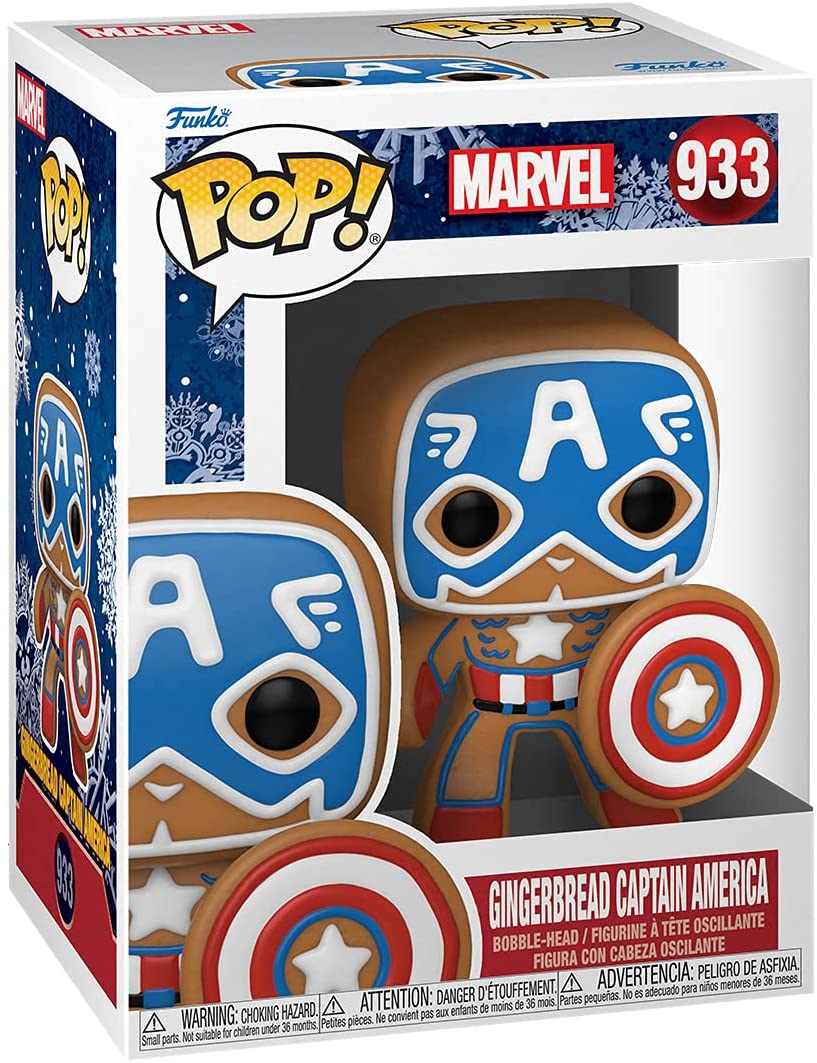Funko Pop Marvel - Gingerbread Captain America #933 (6667103961188)