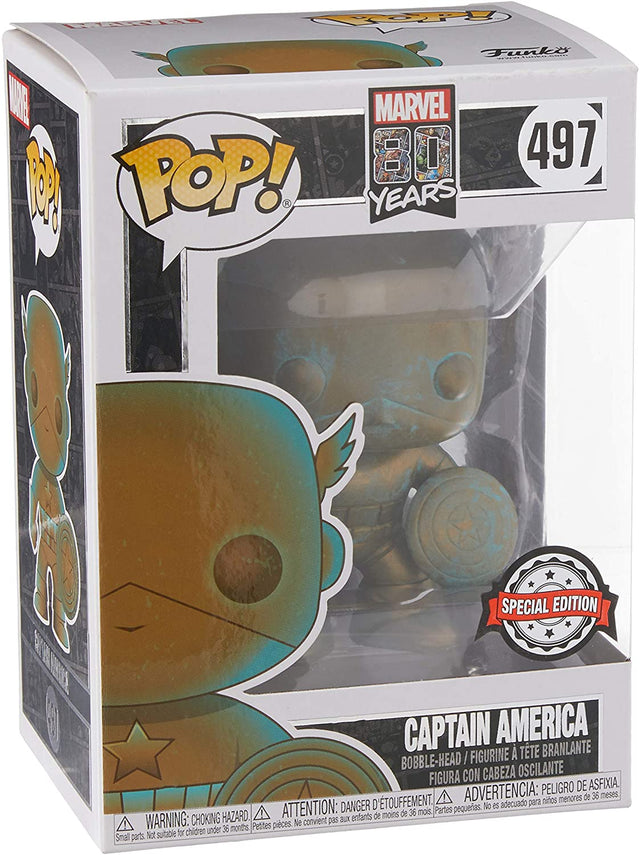 Funko Pop Marvel 80 Years - Captain America Bronze #497 - Special Edition (6566909935716)