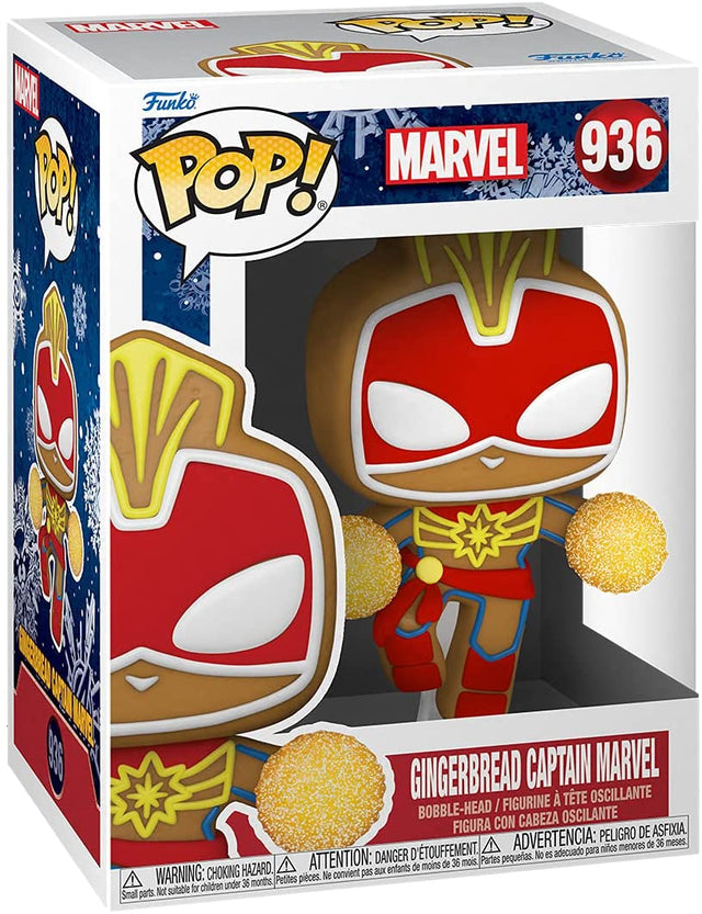 Funko Pop Marvel - Gingerbread Captain Marvel #936 (6666875568228)