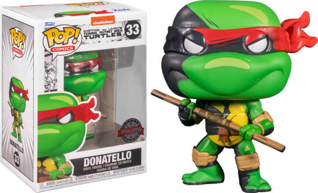 Funko Pop Comics - Teenage Mutant Ninja Turtles TMNT - Donatello #33 Special Edition (6840547704932)