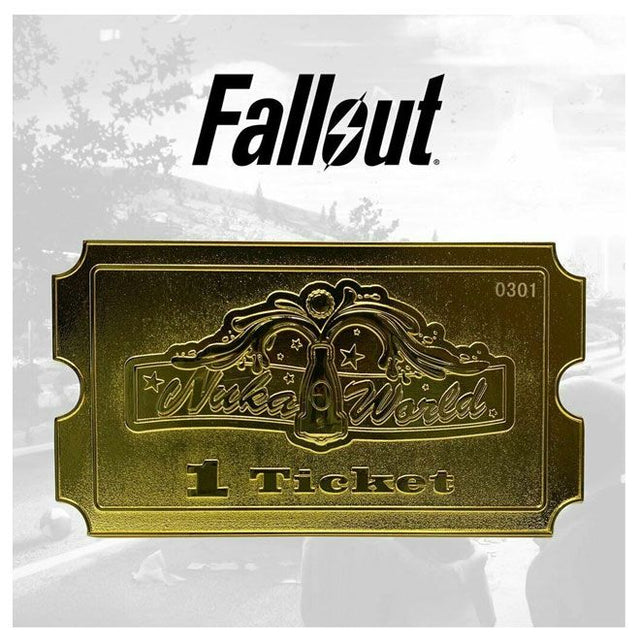 Fallout Nuka World | Gold Plated Ticket | Limited Edition