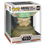 Funko Pop Star Wars - Deluxe: Mandalorian- The Child Grogu Using the Force #485 with Lights and Sound (6828531908708)