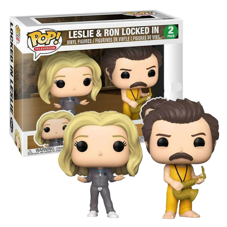 Funko Pop Television - Parks & Recreation - Leslie & Ron Locked In - 2 Pack (6861811122276)